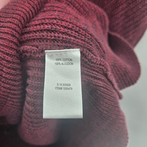 Original Weatherproof Vintage Burgundy 100% Cotton Sweater Size XXL - Picture 12 of 13